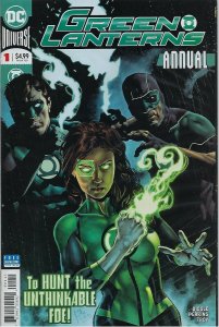 Green Lanterns Annual # 1 !!!  The Hunt the Unthinkable Foe !!  NM