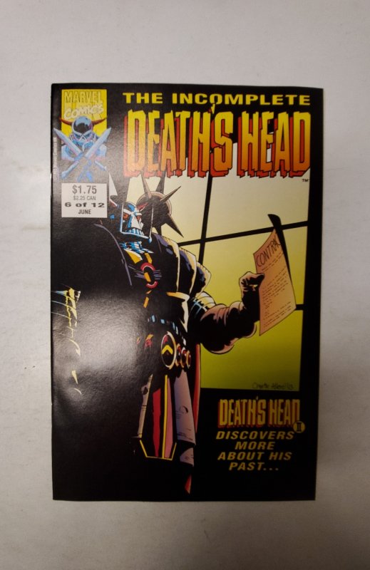 The Incomplete Death's Head (UK) #6 (1993) NM Marvel Comic Book J720