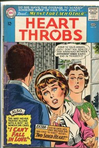 HEART THROBS #99 1966 DC-I CAN'T FALL IN LOVE VG