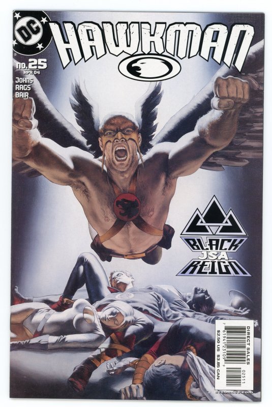 Hawkman #25 (2002 v4) Geoff Johns  JSA Black Adam NM