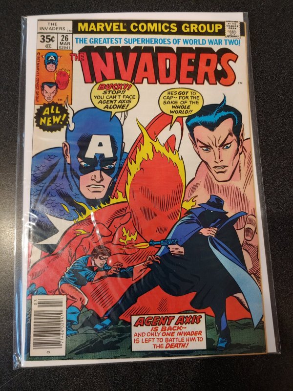 THE INVADERS #26 BRONZE AGE HIGH GRADE VF/NM