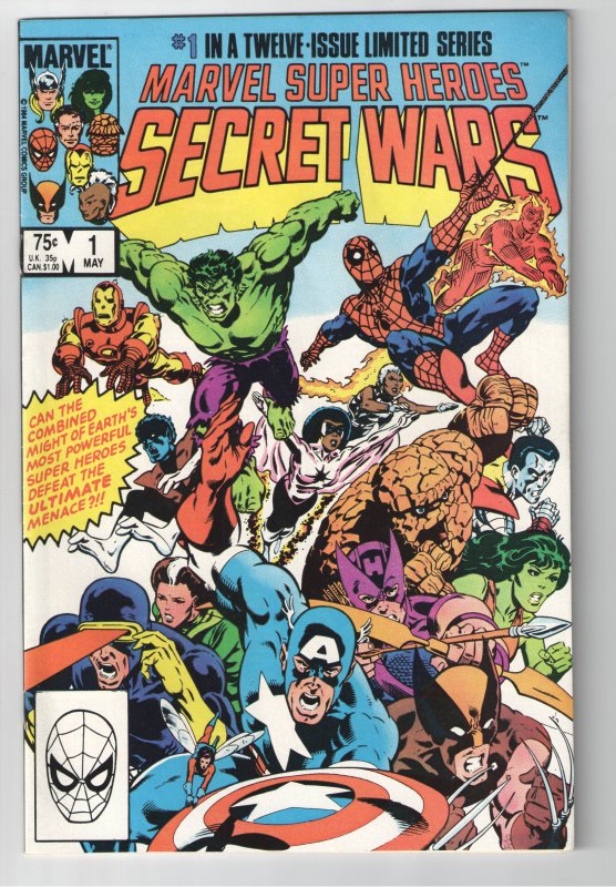 MARVEL SUPERHEROES SECRET WARS #1 NM 9.2 STUNNER!