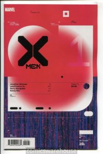 X-MEN (2019 MARVEL) #1 VARIANT 1:10 HICKMAN DESIGN DX NM BHDHXM