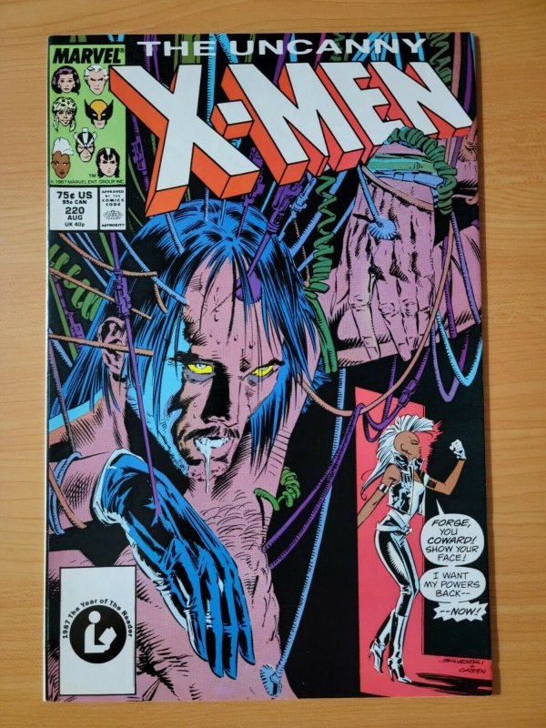 Uncanny X-Men #220 Direct Market Edition ~ NEAR MINT NM ~ 1987 Marvel Comics 