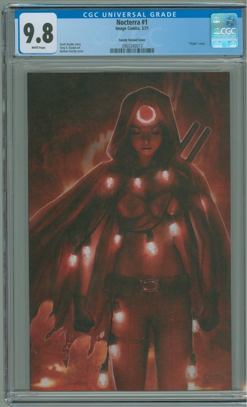 Nocterra #1 CGC 9.8! Szerdy Variant Cover!