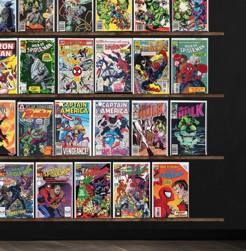 Huge Lot 140+ Comics with Speed Racer, Web Of Spider-Man & More!