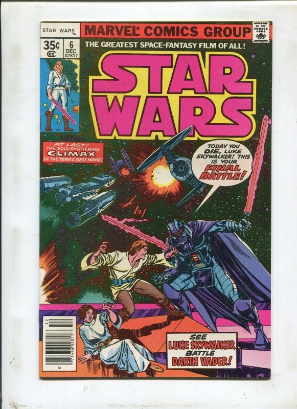 StarWars #6 ~ See Luke Skywalker Battle Darth Vader! ~ (Grade 9.0)WH