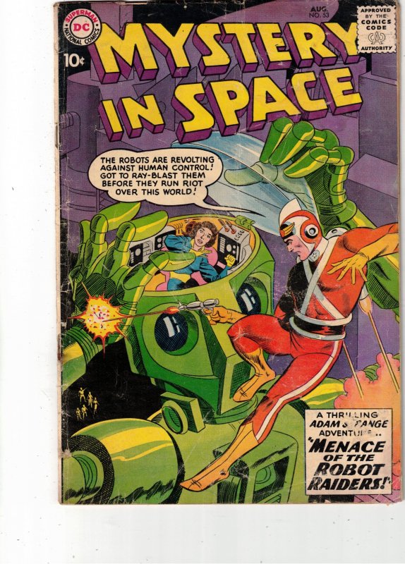 Mystery in Space #53 (1959) VG+ Affordable-Grade 1st Adam Strange! Oregon CERT!