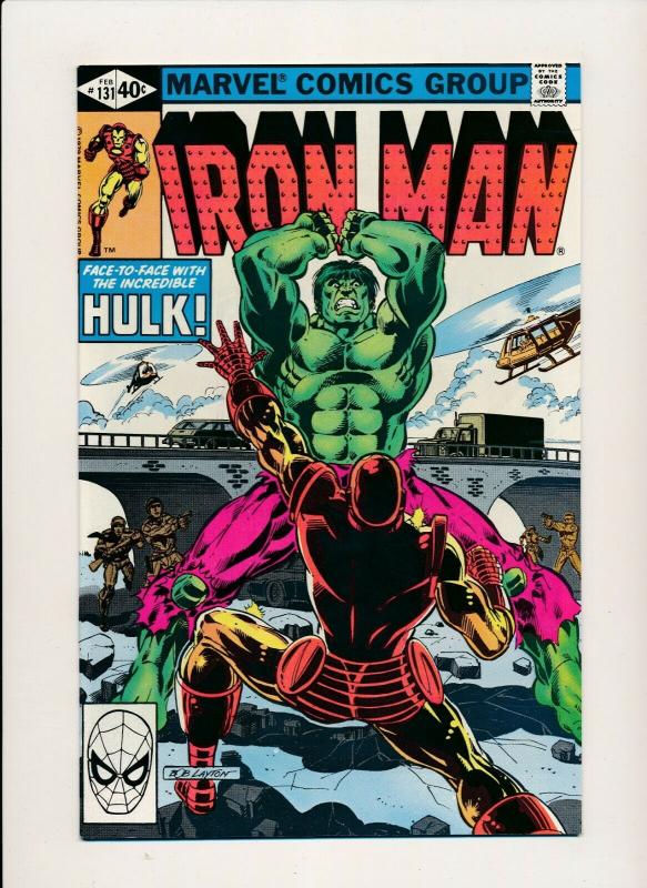 MARVEL IRON MAN #131 INCREDIBLE HULK appearance 1979  VF++(PF709) 