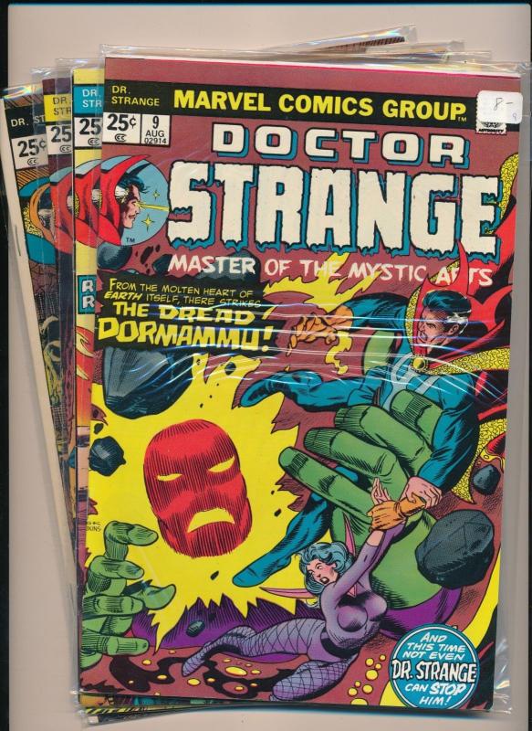 MARVEL LOT of 4-DR. STRANGE Master of the Mystic Arts #5,#7-9 '74/'75 VF(PF294) 