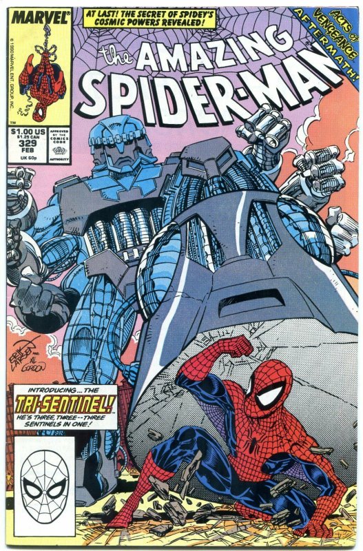 AMAZING SPIDER-MAN #329 1990-MARVEL COMICS-MCFARLANE VF