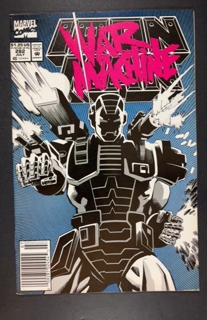 Iron Man #282 (1992) FIRST WAR MACHINE NEWSSTAND