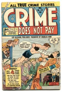 Crime Does Not Pay #140 1954- Boxing cover- Golden Age VG 