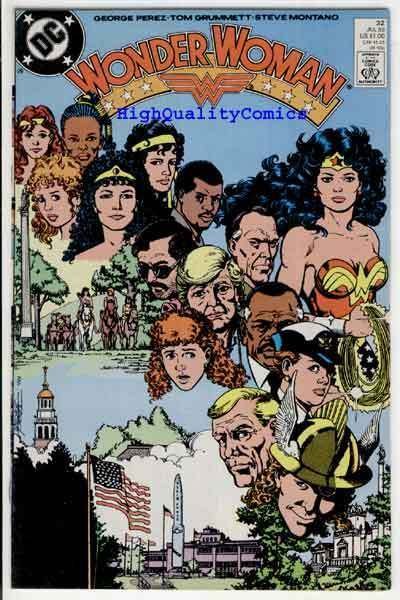 WONDER WOMAN #32, VF/NM, Perez, Good Girl, Amazon,1987, more WW in store