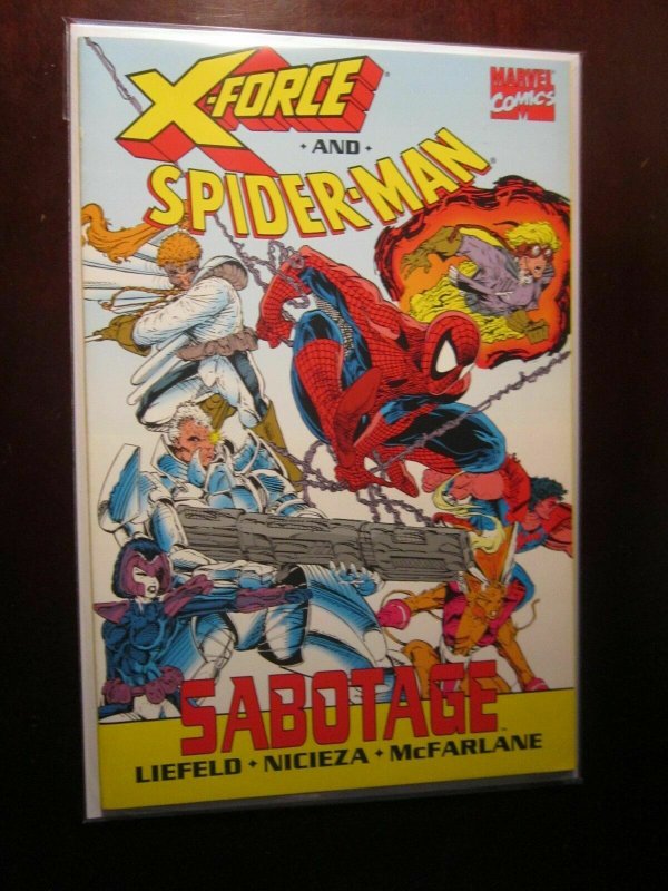 X-Force and Spider-Man Sabotage #1 - VF - 1992