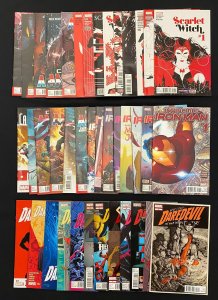 Iron Man, Scarlet Witch, Captain America, Daredevil - 40 book lot
