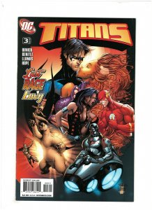 Titans #3 VF+ 8.5 DC Comics 2008 Nightwing, Raven & Starfire