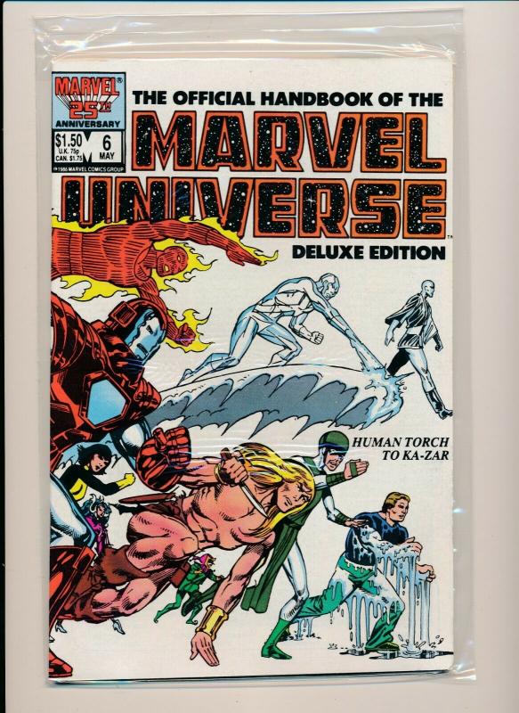 Set of-12 MARVEL UNIVERSE HANDBOOK DELUXE EDITION#1-11 VF (PF749) 