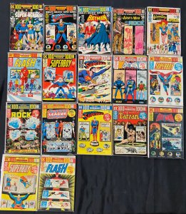 DC COMICS 100 PAGE GIANTS LOT MOST F-VF SUPERMAN, FLASH, BATMAN, SUPERGIRL, ETC.