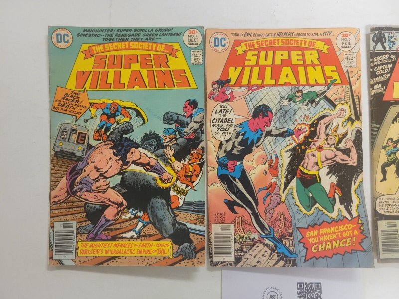 3 The Secret Society Of Super Villains DC Comic Books #3 4 5 35 TJ44