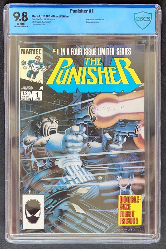 Punisher #1 Marvel 1986 CBCS 9.8 Limited Series