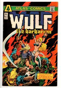 Wulf The Barbarian #3 - The Colossus Of Iron Citadel (Atlas Comics 1975) - VF+