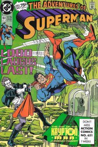 Adventures of Superman #464 VF ; DC | Superman vs Lobo