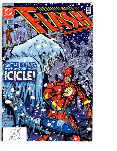 5 Flash DC Comic Books # 52 53 54 56 57 Wally West Superman Jimmy Olsen WT14