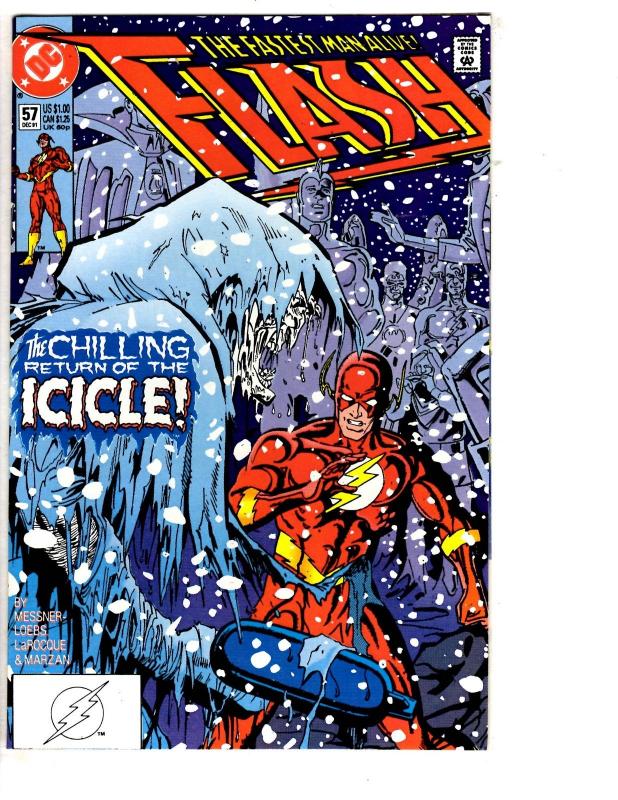 5 Flash DC Comic Books # 52 53 54 56 57 Wally West Superman Jimmy Olsen WT14