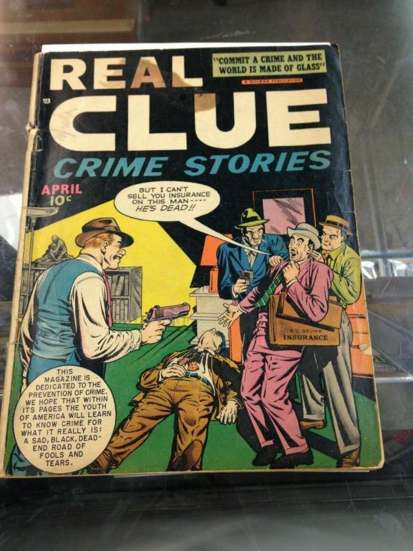 Real Clue Crime Stories  Vol.3 #2 GD/GD+ (Apr. 1948) Hillman