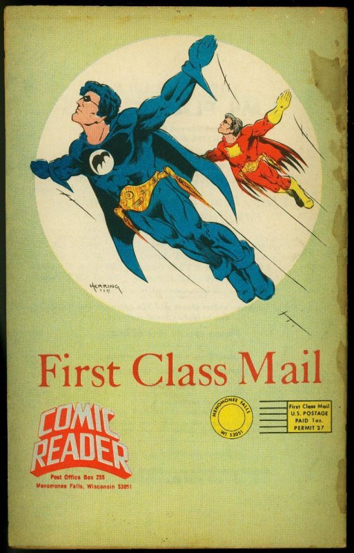 The Comic Reader Fanzine #151 1977- Jim Starlin Superman cover G