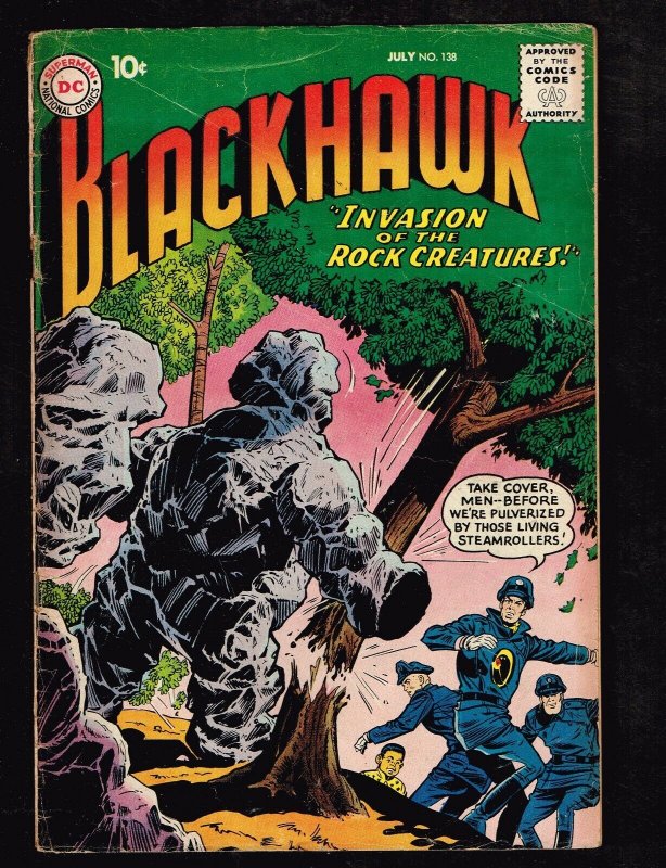 Blackhawk #138 ~ The Menace of the Blob ~ (4.0) 1959 WH