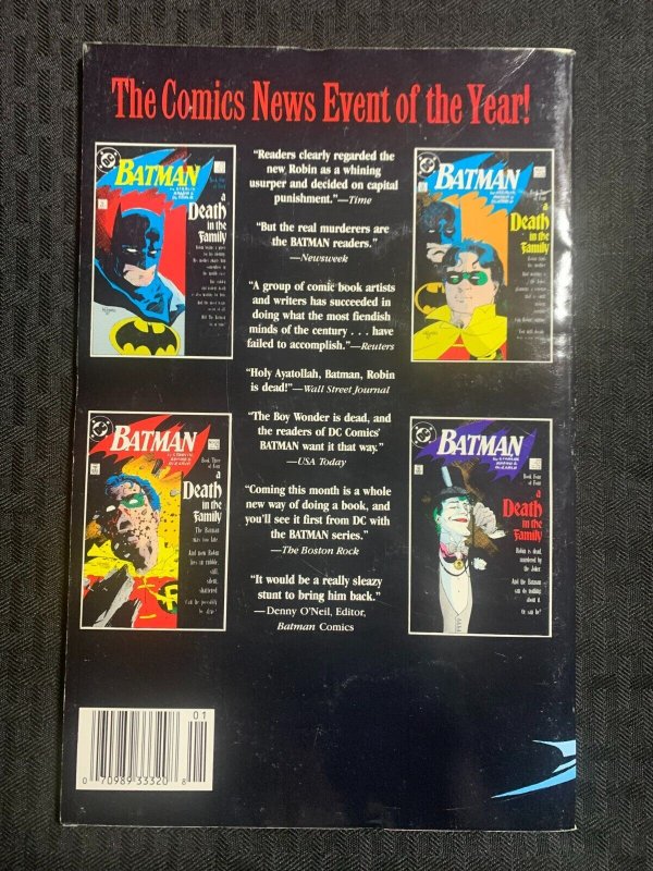 1989 BATMAN Death in the Family by Starlin & Aparo TPB SC FN 6.0 2nd Printing DC