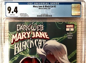 ?~MARVEL~MARYJANE & BLACK CAT #2~?~J. SCOTT CAMPBELL~TRADE DRESS~?~CGC 9.4~?