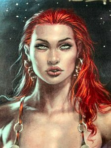 Red Sonja #1 Indiegogo Virgin Cover Signed by Lucio Parrillo Rare LTD 200 NM+