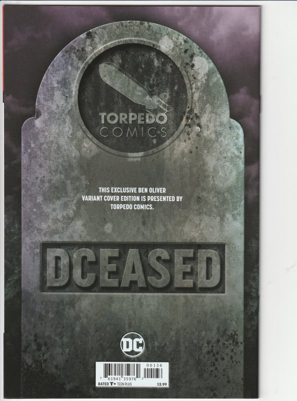 DCeased #1 Torpedo Comics Ben Oliver Cover (2019)