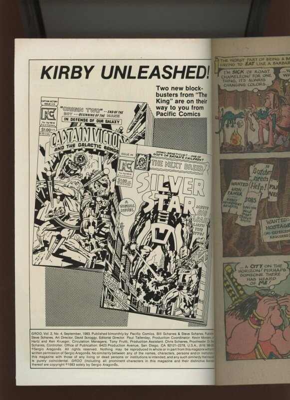 (1983) Groo #4: BRONZE AGE! PACIFIC COMICS! (8.0/8.5)