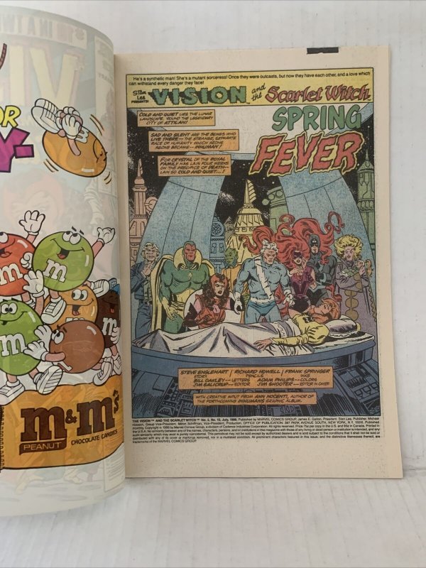 The Vision And The Scarlet Witch #10 1985