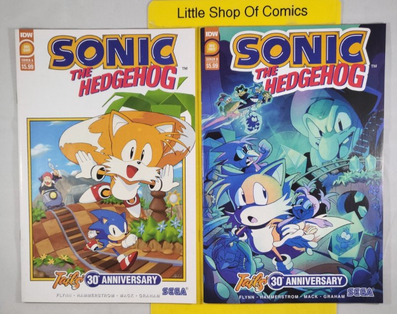 Sonic The Hedgehog Tail's 30th Anniversary Special Cover A & Cover B 2022 IDW