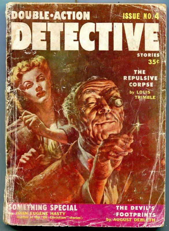 Double-Action Detective Stories Pulp #4 1956- Talmage Powell FAIR