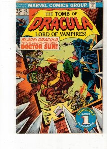 Tomb of Dracula #42 1976 FN/VF  PRICE DROP! $30 Blade Vampire Slayer vs. Dr Sum
