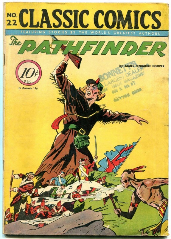 Classic Comics #22 HRN 22 edition 1B-The Pathfinder- Island FN-