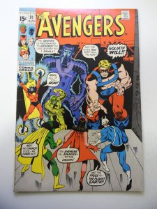 The Avengers #91 (1971) VG/FN condition