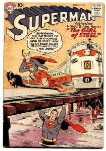 Superman #123 comic book 1958- 1st Supergirl- DC Silver Age