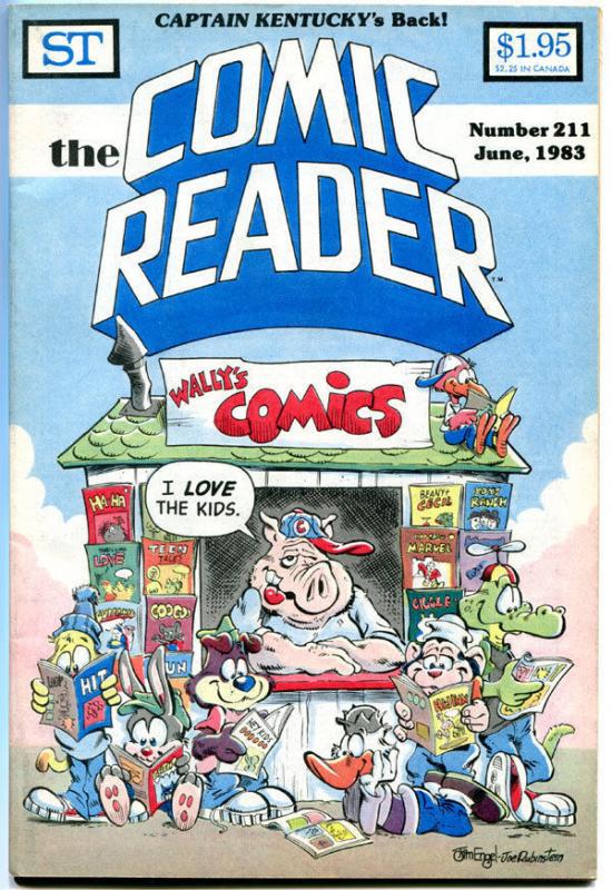 COMIC READER #211, VF+, Jim Engel, Joe Rubinstein, Fanzine,1983, more in store