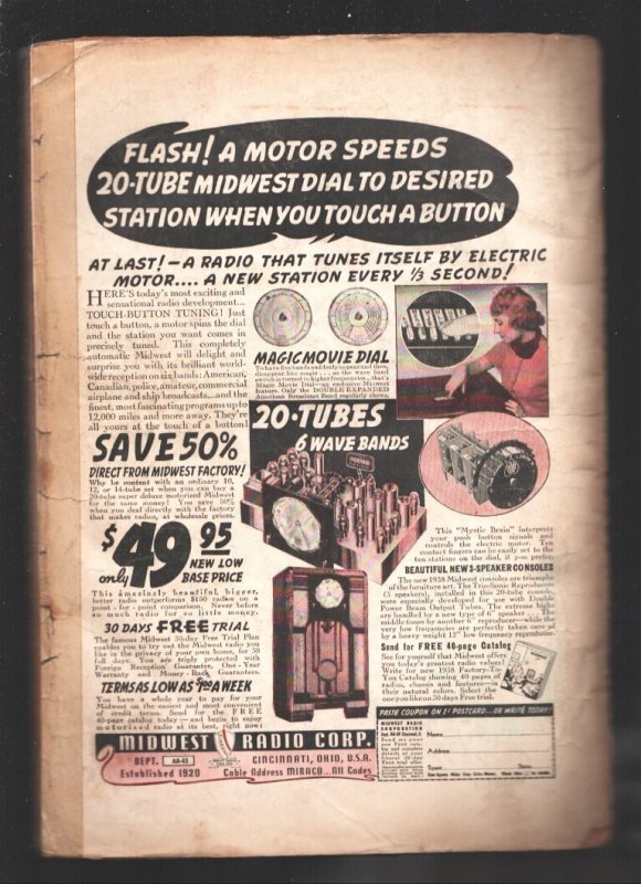 Detective Fiction Weekly 8/14/1937-Solution in Celluloid  The history Cuban Cr