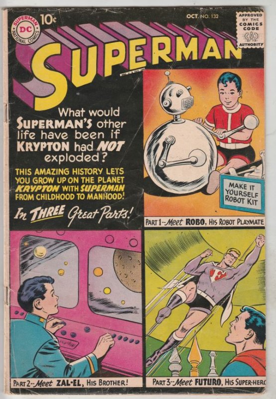 Superman #132 (Oct-59) FN Mid-Grade Superman