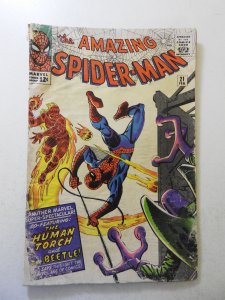 The Amazing Spider-Man #21 (1965) GD- Cond moisture damage, rust bottom staple