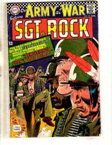 Our Army At War # 183 VG/FN DC Silver Age Comic Book Feat. Sgt. Rock Kubert JL8