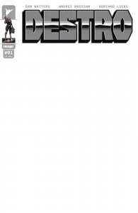 Destro # 1 Blank Variant Cover H NM Image G.I. Joe Pre Sale Ships June 19th